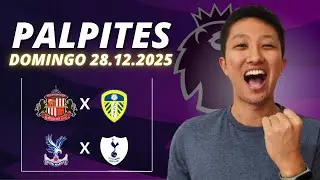 PALPITES DE FUTEBOL PARA HOJE DIA 28/12/2025 -  Palpites Premier League 18 Rodada