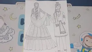 A very easy design made this drawing based onthis song Piya Ghar Aavenge credit namell Kailash Kher 