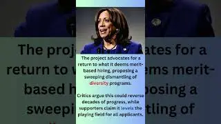Election2024: Harris Targeted by Trump's Anti DEI Project 2025 #trump #kamalaharris #deihire #maga
