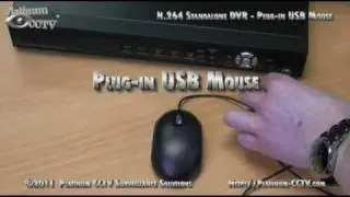 Plug in USB Mouse - DVR-7004 H.264 Standalone DVR