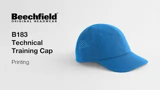 How to print onto the B183 Technical Training Cap | Beechfield Headwear #printedcap #customcap
