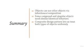 Composite design patterns in Csharp and dotNet: summary