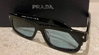 PRADA SPRB11-F Sunglasses (Black / Turquoise)