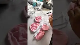 Baby bonnet set production #minivlog #sewing #sewingprojects #baby