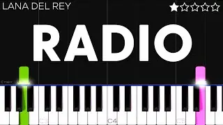 Lana Del Rey - Radio | EASY Piano Tutorial