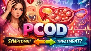 🤕PCOD Bilkul Easy Tarike Se Samgho😊। Causes । Symptom । Treatment #youtube #knowledge #nuraing #medi