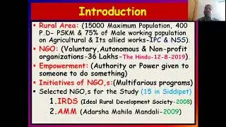 Women Empowerment  Role of NGO,s