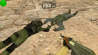 CS 1.6 (High Quality): 13 Terrorists vs 3 Counter-Terrorists in 2x2