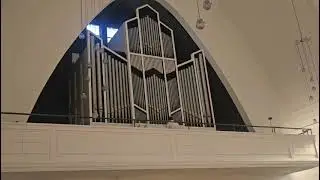 Playing the organ at the Juliankerk, Apeldoorn (NL). An excerpt from BWV 541 (prelude).