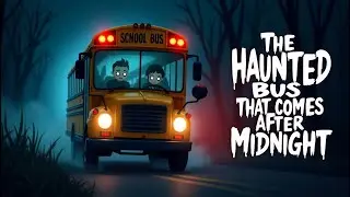 The Haunted Bus That Comes After Midnight 🚌👻 | Horror Cartoon Story