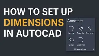 How to Set Up the Dimension in AutoCAD | Complete Tutorial | Dimension style manager| DIMSTYLE