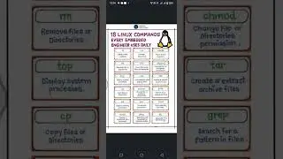 basic linux commands,free embedded systems course embedded linux linux software engineering #coding