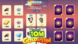 Talking Tom Gold Run- Playing Luck Cards in Moon Festival#luckycards#goldrun#shreeramgamingworld