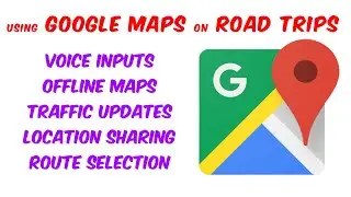 Planning a ROAD TRIP using GOOGLE MAPS | Complete tutorial for 1st Timers