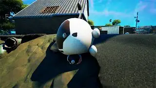 Nawiguj za pomocą nadmuchiwanej krowy. (200M) fortnite tydzień 10