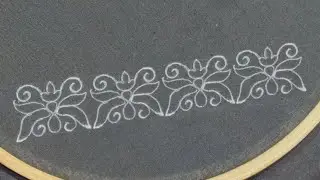 Fancy Border Embroidery Design for Dress (Hand Embroidery Work)