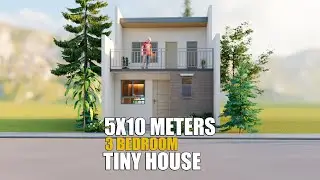 50 SQ.M 3 BEDROOM SMALL HOUSE DESIGN