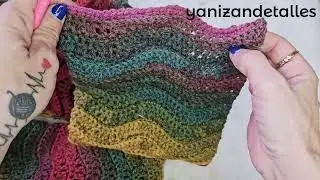tutorial bufanda crochet, muy facil