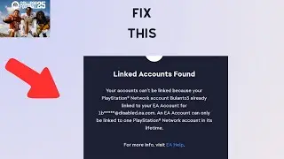 How to Fix &ldquo;linked accounts found&rdquo; in Ea Sports college Football 25