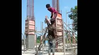 Column Casting Work | Column From Casting Work ideas | कालम का फर्मा कैसे भरें 