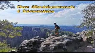 Obere Affensteinpromenade & Schrammsteine (+Lichtenhainer Wasserfall, Carolafelsen, Gratweg)