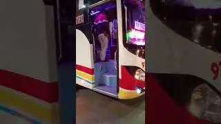 Ang pila ng bus sa Terminal pag Gabi Isang Oras ang interval #bus #automobile #byahe#nighttrip