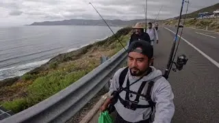 Pesca y Aventura en playa saldamando, por este camino de regreso es más fácil
