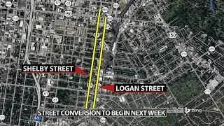$3 million conversion project will transform mile-long stretch of Shelby, Logan streets