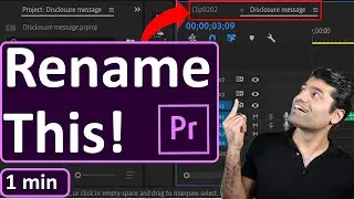 How to rename timeline in Premiere Pro