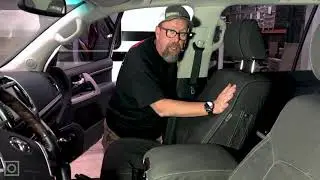 Установка чехла на сиденье Escape Gear на Toyota Land Cruiser 200 серии