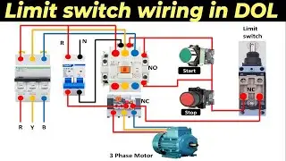 DOL Starter Limit Switch Control Wiring Diagram