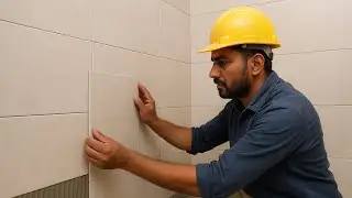 China Tiles Installation in Washroom | Master Mason Work