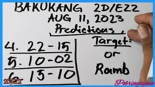 BAKUKANG 2D OR EZ2 HEARING TODAY AUGUST 11, 2023