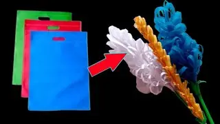 Flowers Making With Cloth Bag|DIY|Best out of waste ideas 