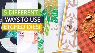 5 Ways to Use Etched Dies for Handmade Cards 👍