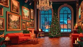 Nostalgic 1940's Cottage Room At Christmas Time 🎄Classic Carol Songs & Vintage Holiday Ambience