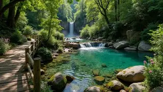 Relaxing Flute Music & Relaxing Waves Ever 🌼  Peaceful Ambience for Spa, Yoga and Relaxation