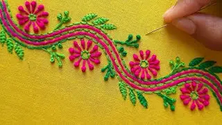 Hand Embroidery Border Design