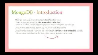 NoSQL - MongoDB in Less than Two Hours