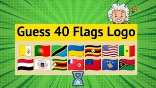 🎯 Quiz - 40 Flags Logo - Level Medium 🥈