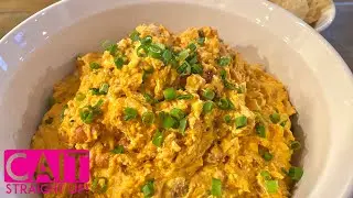 Creamy Crock Pot Chicken Enchilada Dip | Cait Straight Up