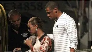 Beyonce and Jay-Z With Blue Ivy on a Yacht in St. Barts