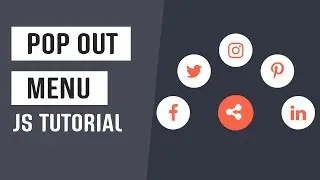 Pop Out Menu JS | CSS Interative Menu | CSS and JS Tutorial