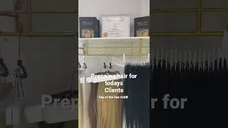 Bellami Hair extensions ready to be installed: handtied hair extensions