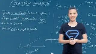 Geometrie analitică. Panta unei drepte. Condiții de paralelism, perpendicularitate - Clasa a X-a