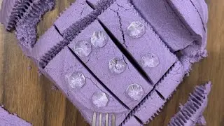 Who loves purple colour comment below 👇fully satisfied  | kinetic sand | ​@Slimeysandsstudio 