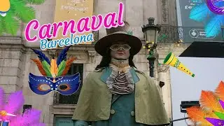 La Reina Belluga da comienzo a la Fiesta del CARNAVAL en Barcelona,  L' Arribo i la Taronjada 🎉