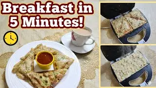 No Bread Sandwich Recipe | The Easiest Way to Make Veggie Toast! (Breakfast/Snack Idea)