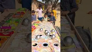 Intersting game steell roll set in the 6 hole and take Chips  Challenge 0 #funny #shorts #gaming