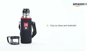 Cello Instyle Stainless Steel Double Walled Flask with Thermal Jacket, Hot and Cold, 500ml, amazing